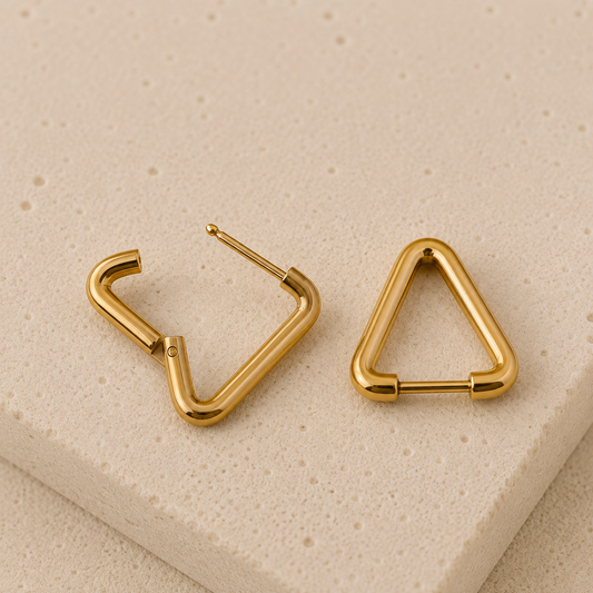 Golden Edge Hoops
