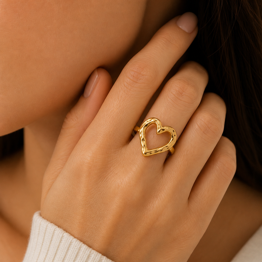 Golden Heart Ring