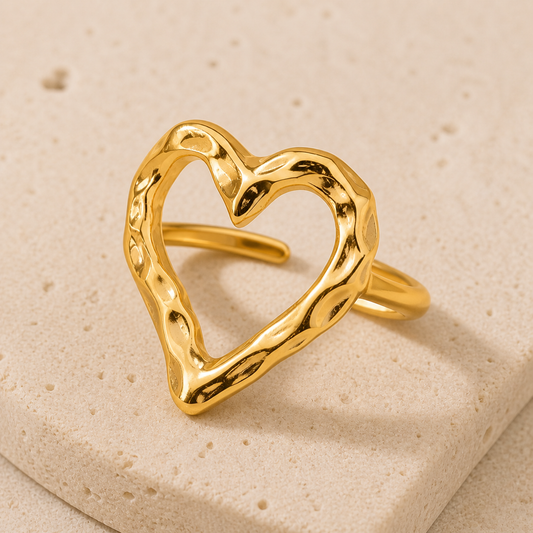 Golden Heart Ring