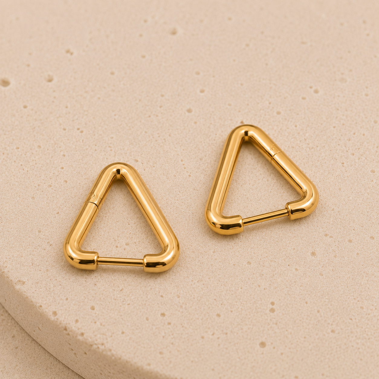 Golden Edge Hoops